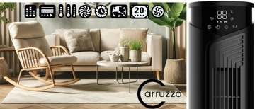 КОЛОННЫЙ ВЕНТИЛЯТОР НАПОЛЬНЫЙ ВЕНТИЛЯТОР XXL СВЕТОДИОДНАЯ ИОНИЗАЦИЯ + МАСЛО