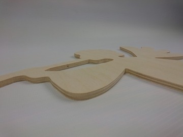 Большое рождественское украшение из фанеры АНГЕЛ