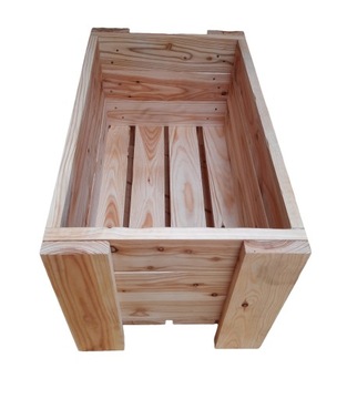 Donica ogrodowa 60x36x36cm lite drewno impregnat