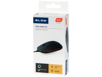 МЫШЬ ИГРОВАЯ МЫШЬ ПРОВОДНАЯ ОПТИЧЕСКАЯ LED RGB 1000 DPI USB