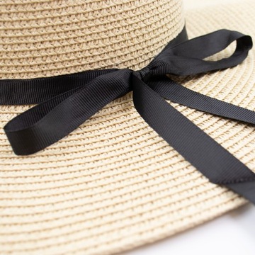 ЖЕНСКАЯ плетеная летняя соломенная шляпа, пляжная СОЛОМА, с большими полями