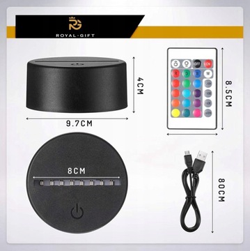 Светодиодный ночник-статуэтка RGB с 3D-гравировкой для Xbox One Gamer Pad