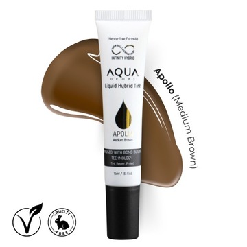 Farba do brwi Aqua Drops Infinity Hybrid APOLLO Medium Brown / ŚREDNI BRĄŻ