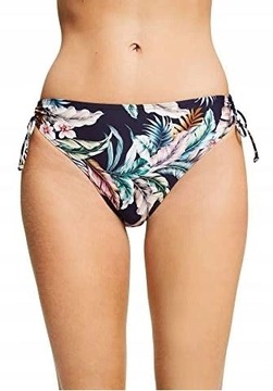 ESPRIT DÓŁ BIKINI DAMSKI GRANATOWY W KWIATY 44 SPF