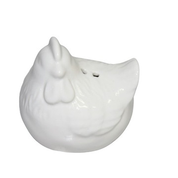 СОЛЕНКА ДЛЯ КУРИЦЫ, ДВА ЦВЕТА, БЕЛЫЙ И ЗЕЛЕНЫЙ