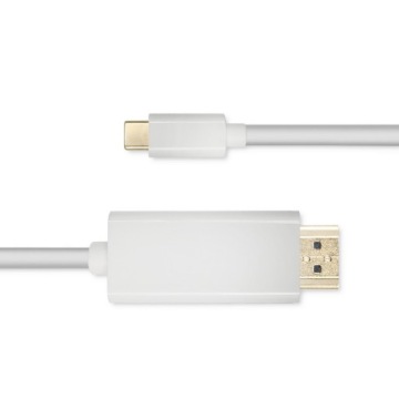 Кабель Qoltec USB 3.1 тип C штекер/HDMI A штекер 4K Альтернативный режим 1 м для ноутбука