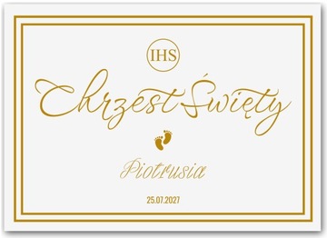 tablica powitalna Chrzest Święty komunia Wita ścianka na ściankę imię 70x50