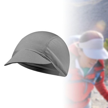 Дышащая велосипедная кепка для женщин и мужчин эластичная солнцезащитная защита для езды на велосипеде темно-серая