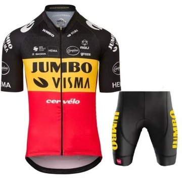 2024 Jumbo Visma Sport Kit Rower górski z krótkim rękawem