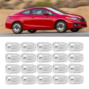 20 шт. Гайки с хромированной отделкой.