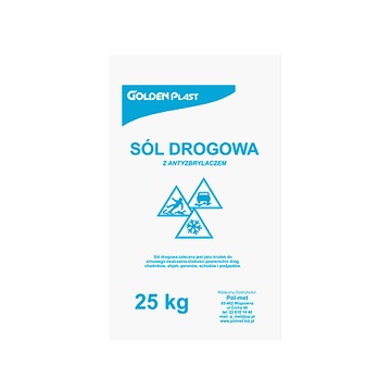Sól drogowa GOLDEN PLAST 25 kg