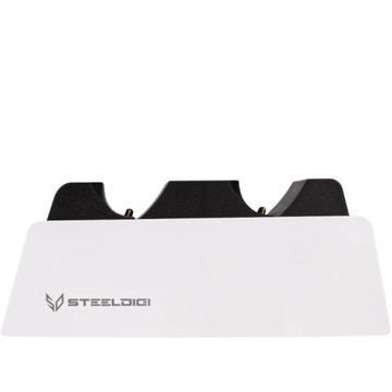 Зарядное устройство для планшетов PS5 Dualsense SteelDigi AZURE CANOE 2xpad, белое
