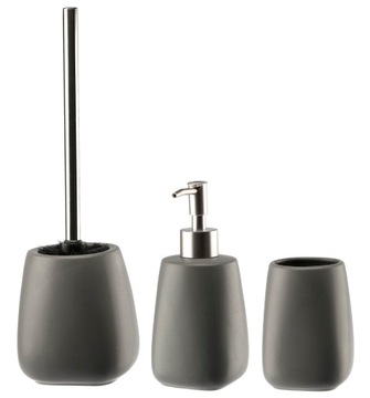 ZESTAW ŁAZIENKOWY 3 EL. PASTELLO SZARY