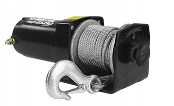 АККУМУЛЯТОРНАЯ ЭЛЕКТРИЧЕСКАЯ ЛЕБЕДКА 12 В ЧЕТЫРЕХПЛУГ 907 КГ 15 М ВЕРЕВКА