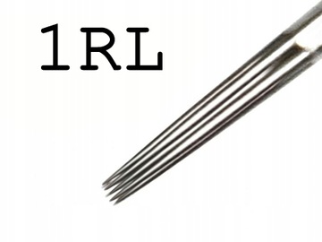 1RL (Round Liner) IGŁA / IGŁY DO TATUAŻU / TATUAŻY 0,35mm 5 sztuk / BLISTER