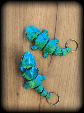 БРЕЛОК-КУЛОН ЯЩЕРИЦА АГАМА БРЕЛОК ДЛЯ БРЕЛОК ЖИВОТНОЕ 3D ПРИНТ