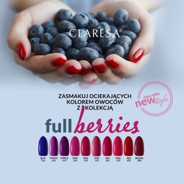 Гибридный лак для ногтей Claresa 426 красный