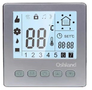 TERMOSTAT POKOJOWY LCD REGULATOR TEMPERATURY 16A