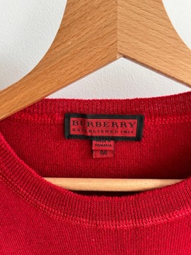 BURBERRY SWETER MĘSKI M WEŁNA MERINO