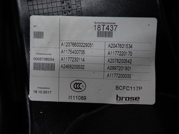 MECHANIZMUS ZVEDÁK SKEL LEVÝ PŘEDNÍ MERCEDES CLA 117 W117 C117 X117 17R