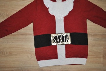 NEXT świąteczny sweter MIKOŁAJ ŚWIĘTA r. L BDB