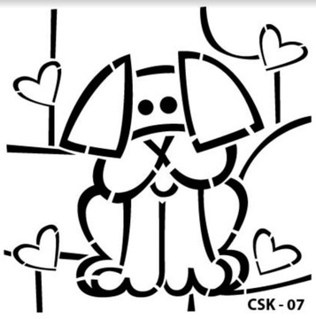 Cadence zestaw szablony animals CSK-07 15X15 cm.