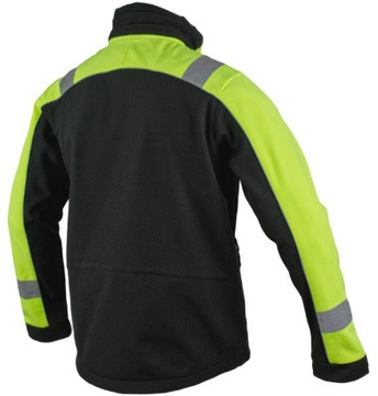 Рабочая куртка CLASSWORK со светоотражателями SOFTSHELL с КАПЮШОНОМ / M