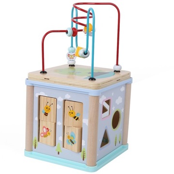 Деревянные кубики, соответствующие игрушкам