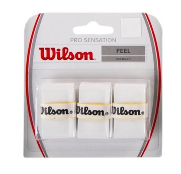 Owijka Wilson PRO Sensation OVERGRIP white x 3 szt.