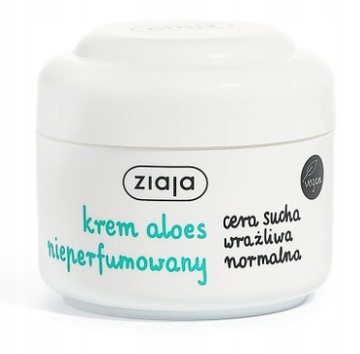 Ziaja Aloes Nieperfumowany krem do twarzy 50 ml