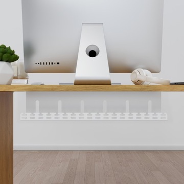 Organizer kabli pod blat podbiurkowy 60 cm czarny StalFlex