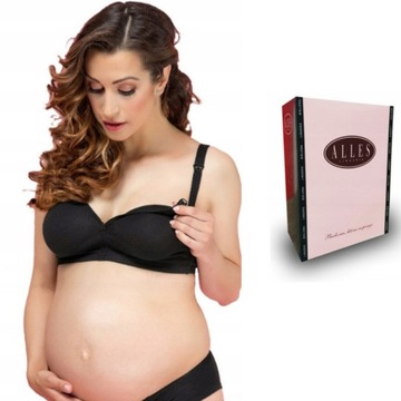 Biustonosz do karmienia mama Alles easy czarny 80F