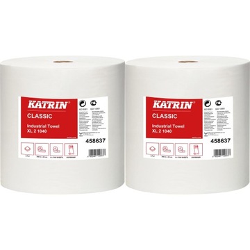 Czyściwo KATRIN 458637 Classic XL białe 260m 2szt.