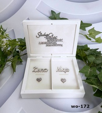 Коробка для конвертов, обручальных колец, вешалок, гостевой книги П109