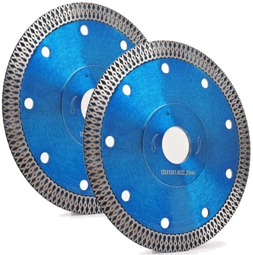 2x TARCZE DIAMENTOWE DO CIĘCIA GRESU PŁYTEK 125MM BETONU SPIEKU CERAMIKI
