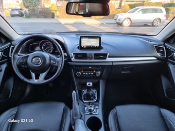 Mazda 3 III Sedan 2.0 SKYACTIV-G 120KM 2014 Mazda 3 III 2.0 120KM nawigacja skóra ksenony alufelgi super stan gwarancja, zdjęcie 10