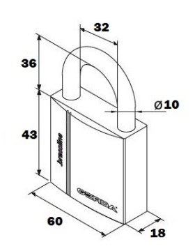 ЛАТУННЫЙ ЗАМОК GERDA BRASS LINE KMZ S6010A