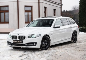 BMW Seria 5 F10-F11 Limuzyna 520d 184KM 2014 BMW Seria 5 520d X-drive LCI Led Xenon Navi Camera Panorama Skora Full, zdjęcie 5