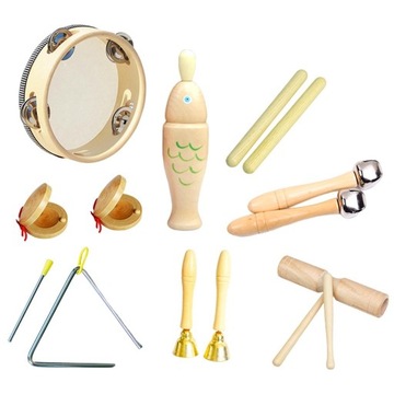 Percussion Instruments Toy Musical Instrument Set with 8-piece 0.666Kg