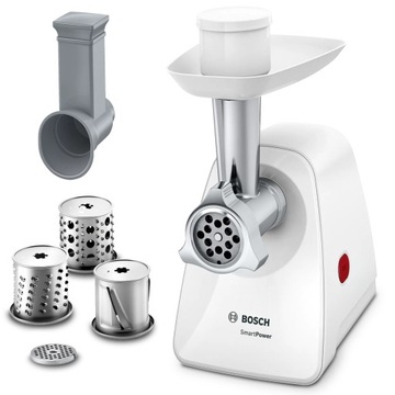 Maszynka do mięsa Bosch MMWP2004 SmartPower 1500 W Szatkownica 3 bębny