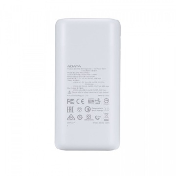 Powerbank ADATA 10000 мАч белый P10000QCD PD Fast Charge