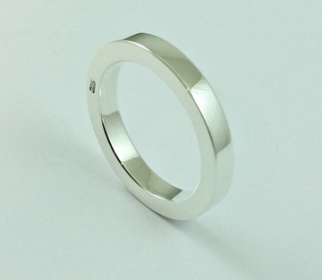 Серебряное узкое обручальное кольцо, 3мм.