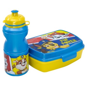 PSI PATROL Śniadaniówka Bidon Zestaw Lunchbox 2 w 1
