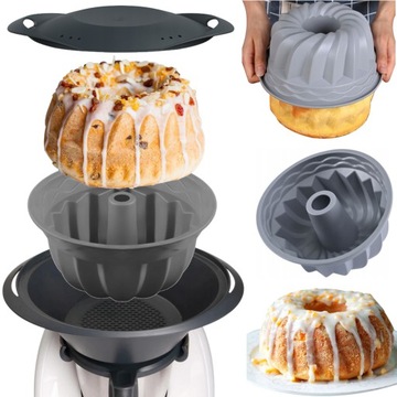 Силиконовая форма ThermoCake(R) для торта на пару для Varoma Thermomix, сертифицированная.