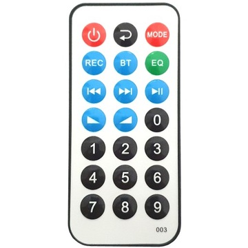 Портативная радиостанция Raba Retro Bluetooth, FM, USB, SD, AUX с пультом, коричневая