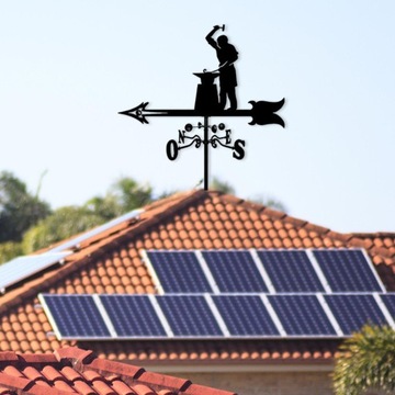 Металлический флюгер, садовый флюгер