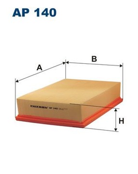 2× FILTRON AP 140 FILTR VZDUCHU