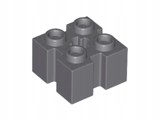 LEGO 90258 C szary (DBG) 2x2 modyf. NOWY 1szt