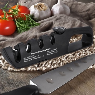 ТОЧИЛКА КУХОННЫХ НОЖЕЙ, трехфазный точильный камень для заточки ножниц 3в1