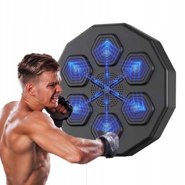 Music Boxing Machine W treningowy Ściana bokserska BLUETOOTH RĘKAWICE 2pary
